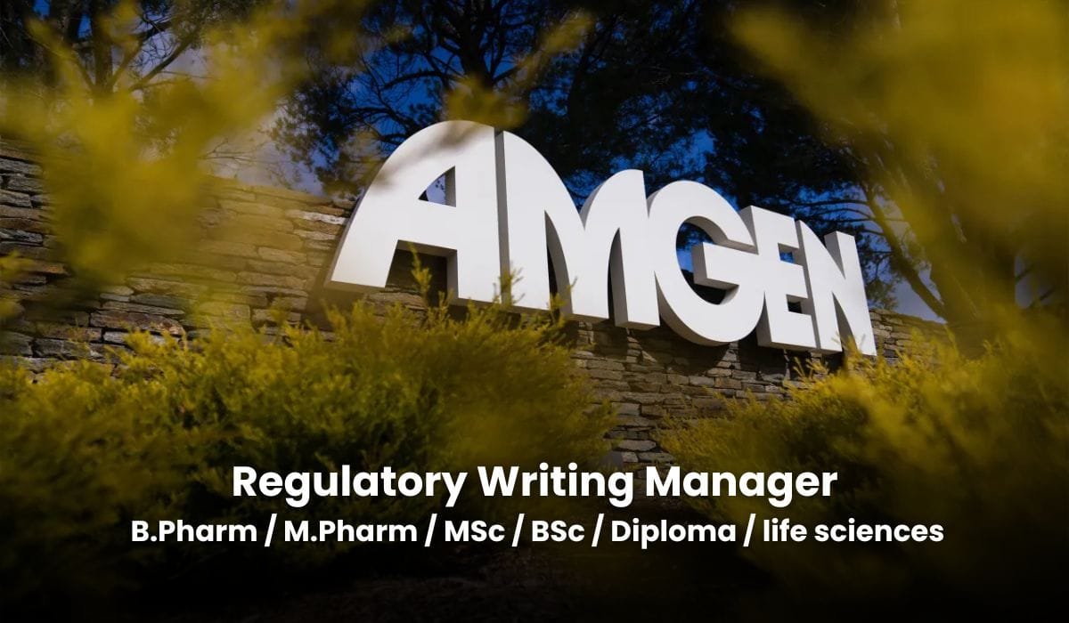 Amgen Hiring Regulatory Writing Manager