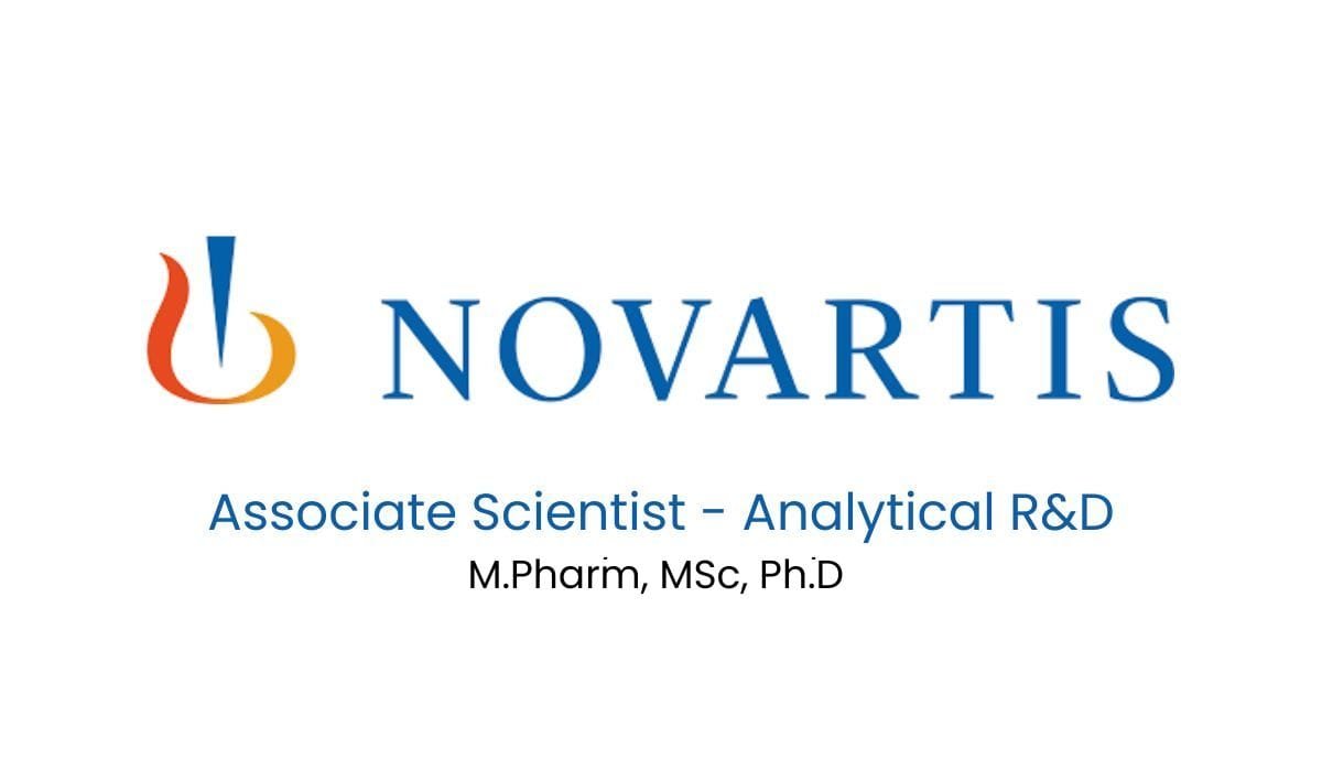 Novartis Hiring Associate Scientist - Analytical R&D