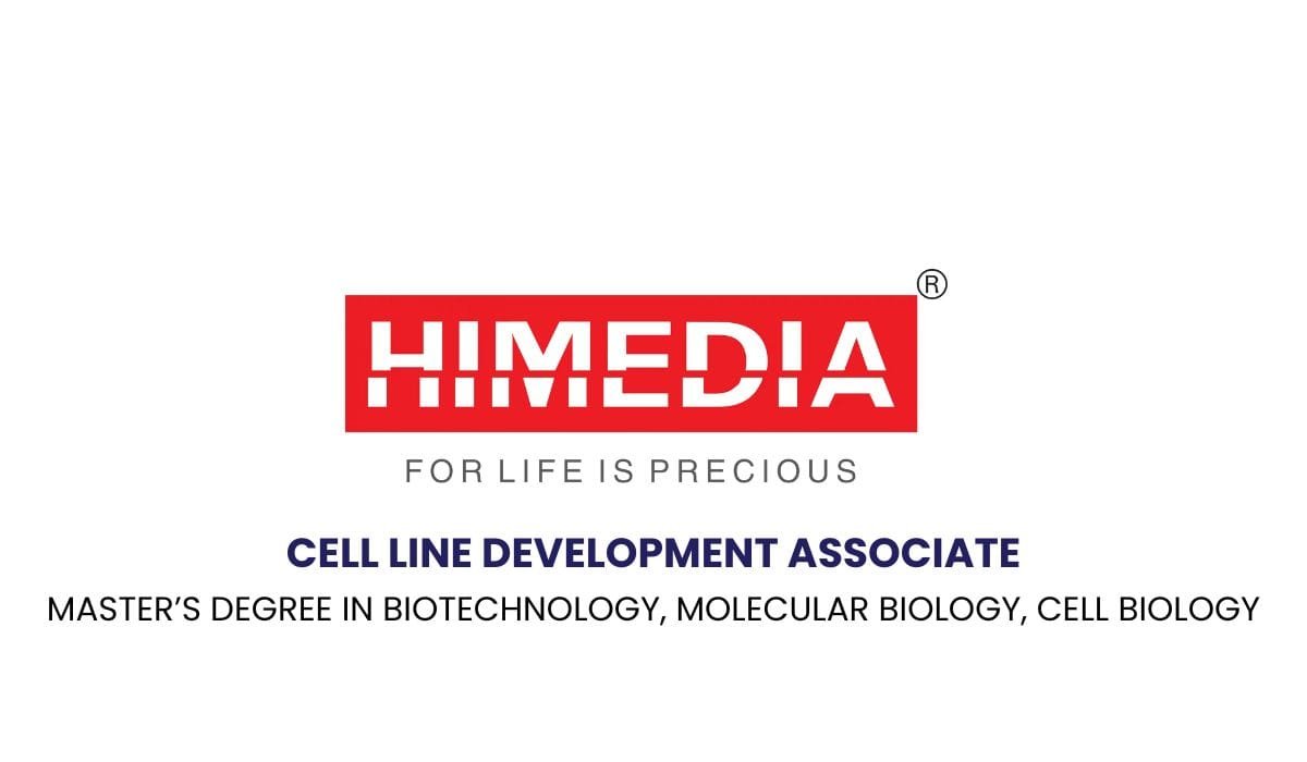 HiMedia Laboratories Hiring Cell Line Development Associate