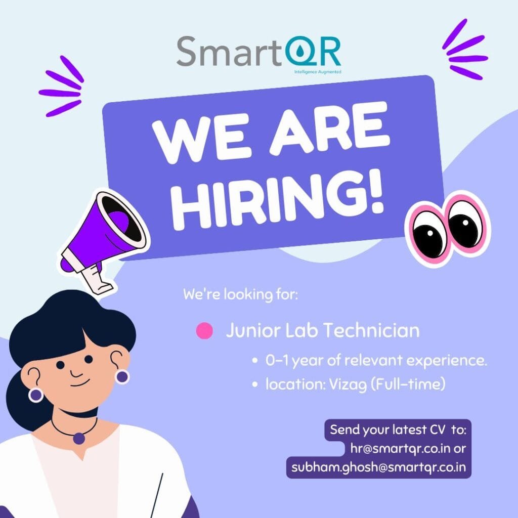 Freshers Hiring Junior Lab Technician In Smartqr Technologies Freshers Hiring Junior Lab Technician In Smartqr Technologies