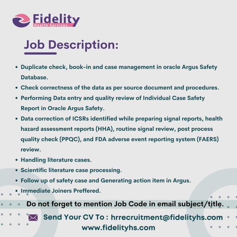Fidelity Health Hiring For Pharmacovigilance Fidelity Health Hiring For Pharmacovigilance