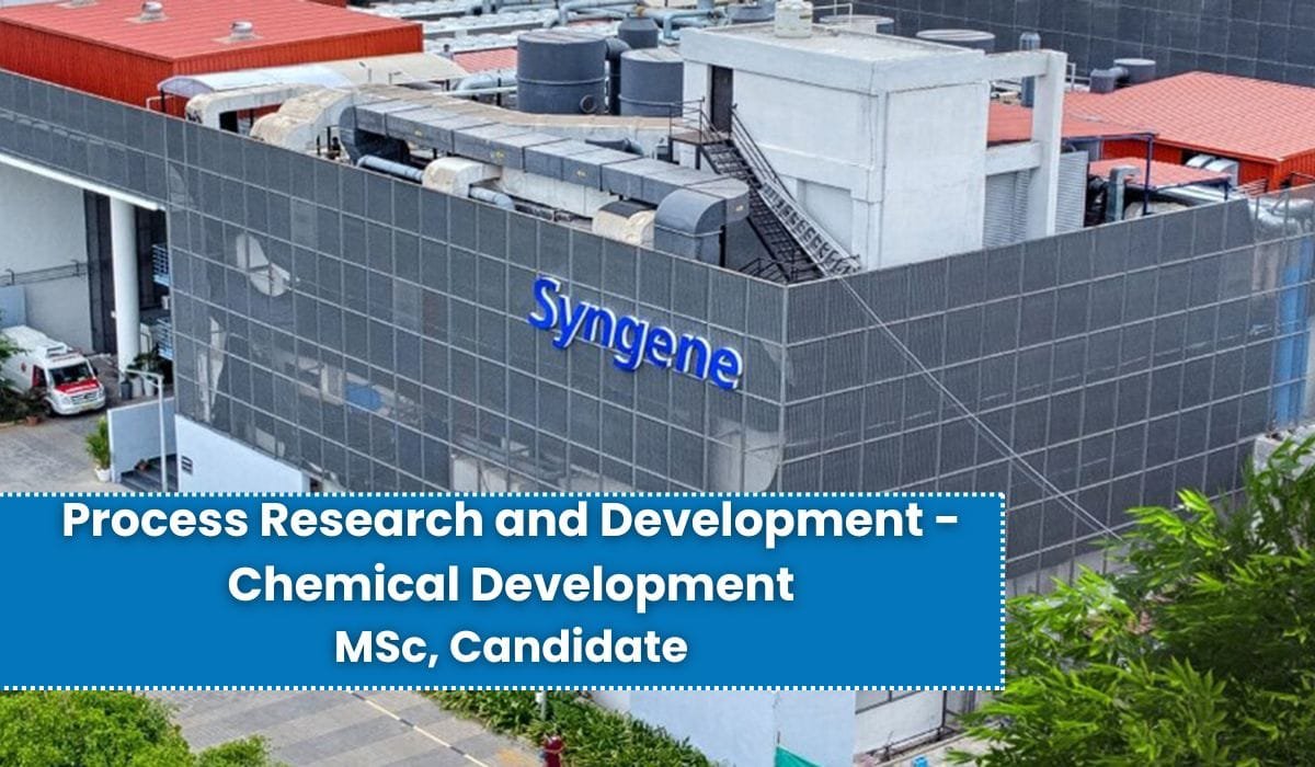 Syngene Hiring Process Research and Development - Chemical Development