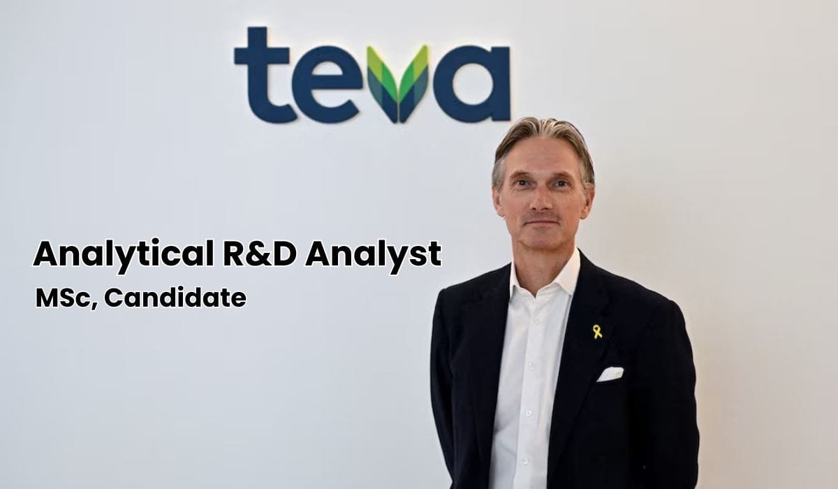 Teva Pharmaceuticals Hiring Analytical R&D Analyst