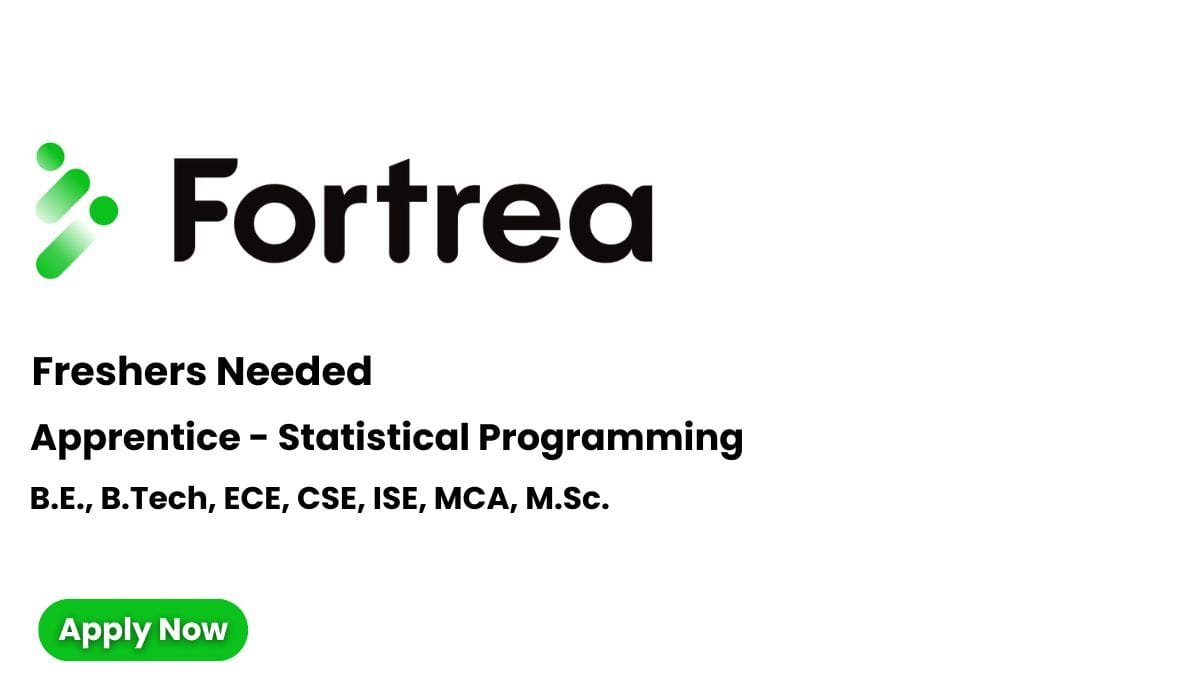 Freshers Hiring Apprentice In SAS At Fortrea