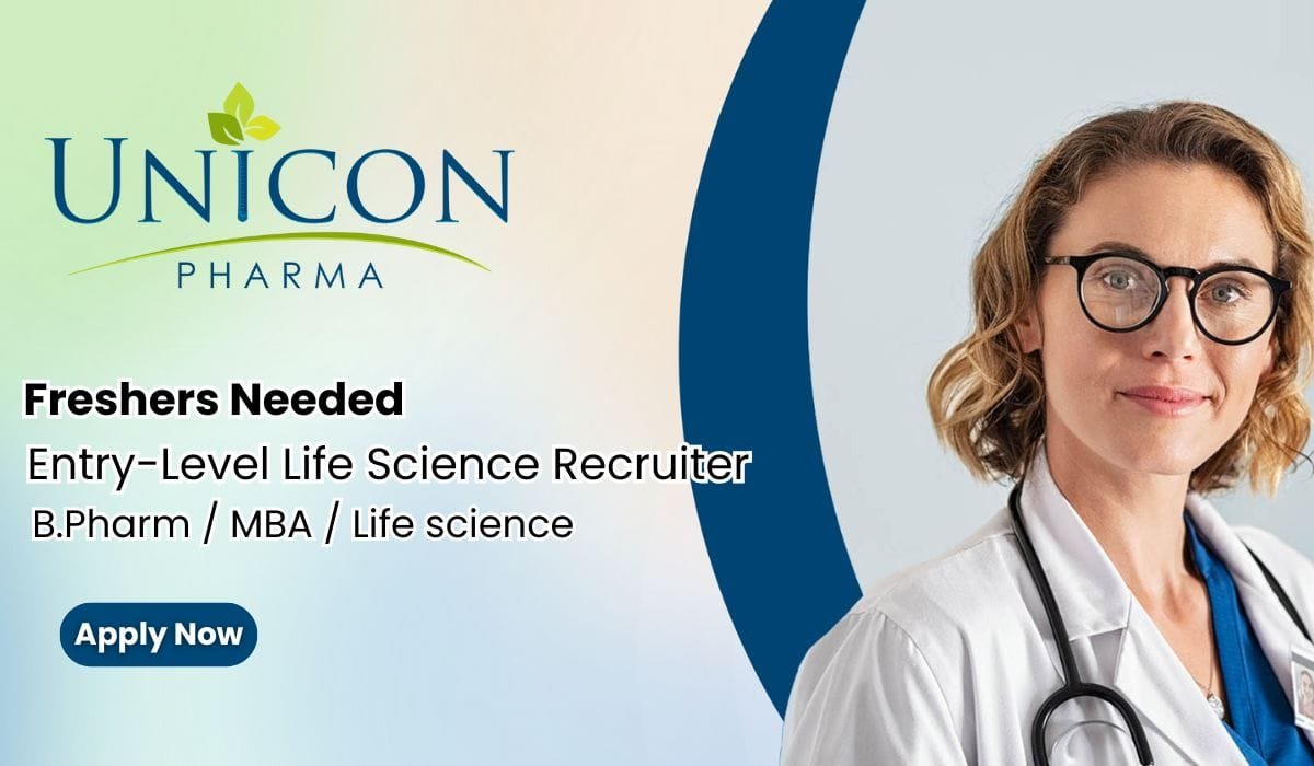 Freshers Hiring In Unicon Pharma As Life Science Recruiters