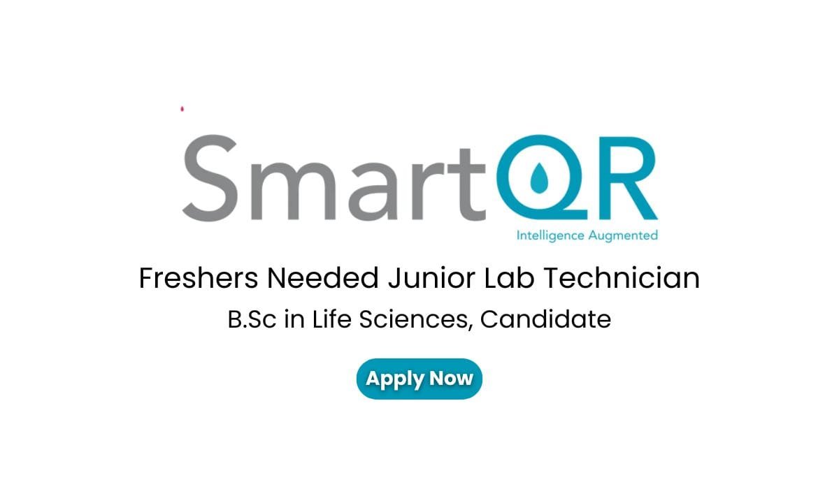 Freshers Hiring Junior Lab Technician In Smartqr Technologies