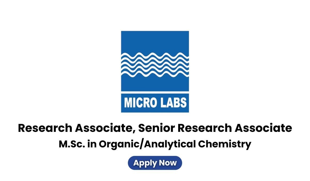 Microlabs Limited Hiring Research Associate, Executive