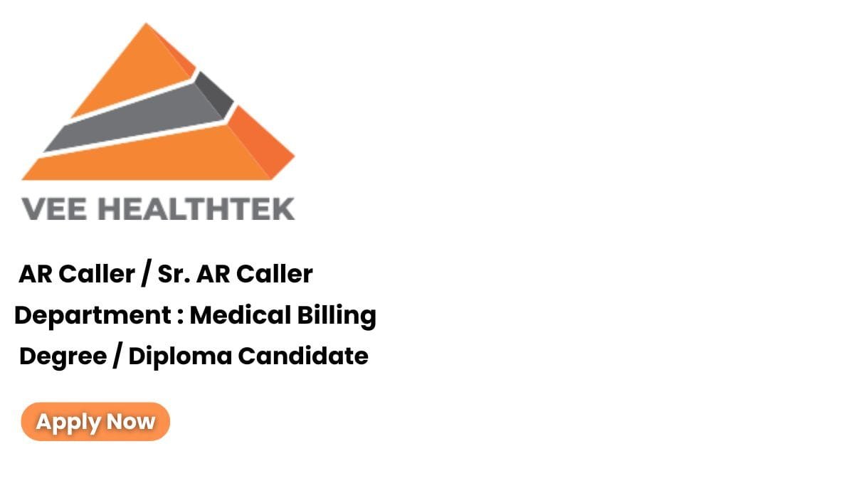 Vee Healthtek Hiring AR Caller / Sr. AR Caller