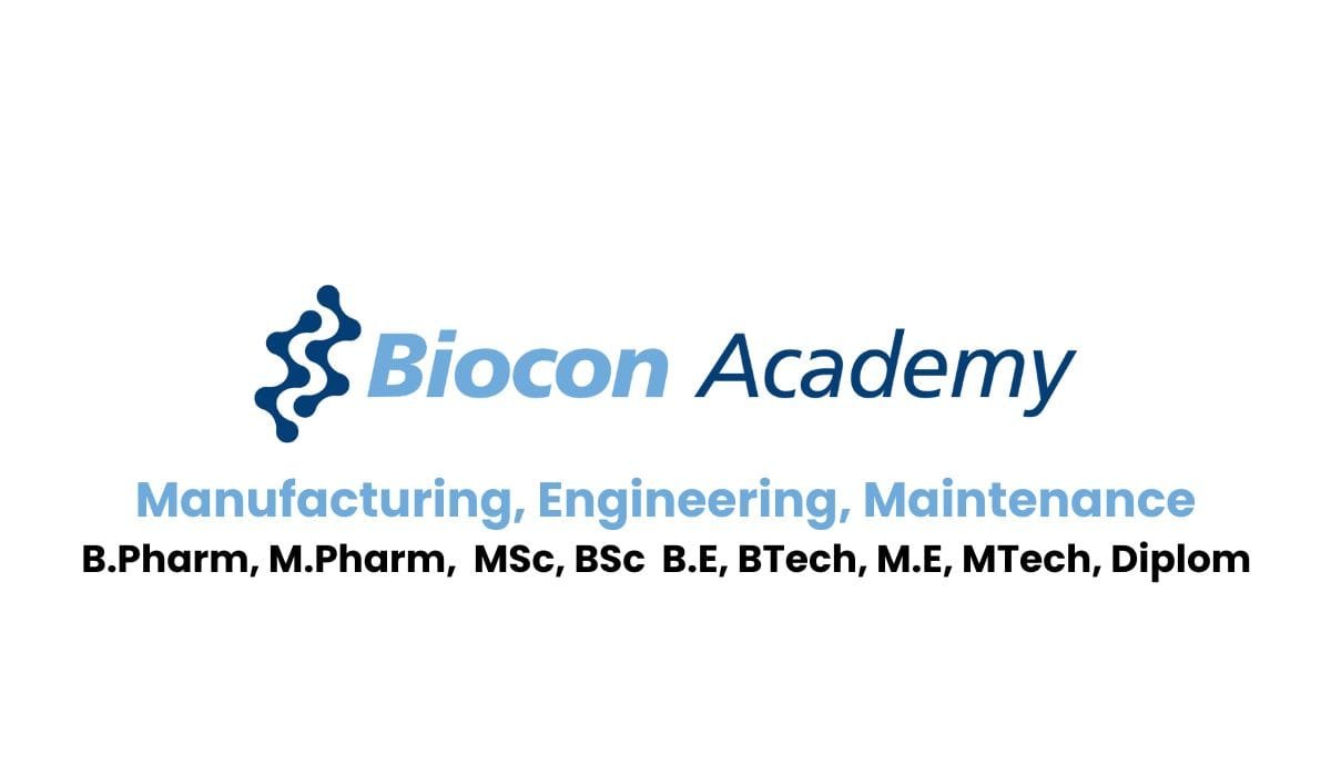 Biocon Biologics Hiring Manufacturing, Engineering, Maintenance