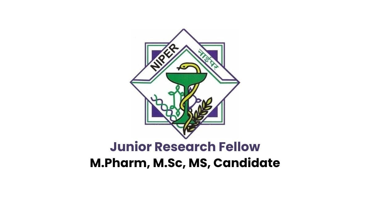 NIPER Hiring Junior Research Fellow