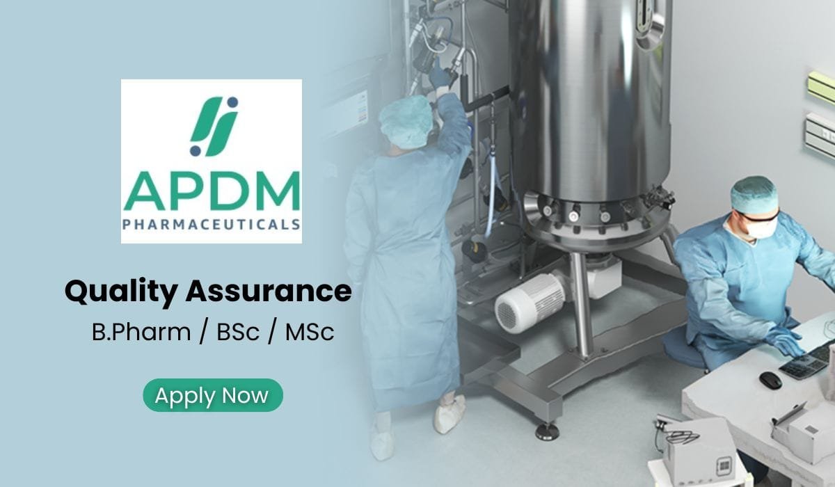 APDM Pharmaceuticals Hiring Quality Assurance