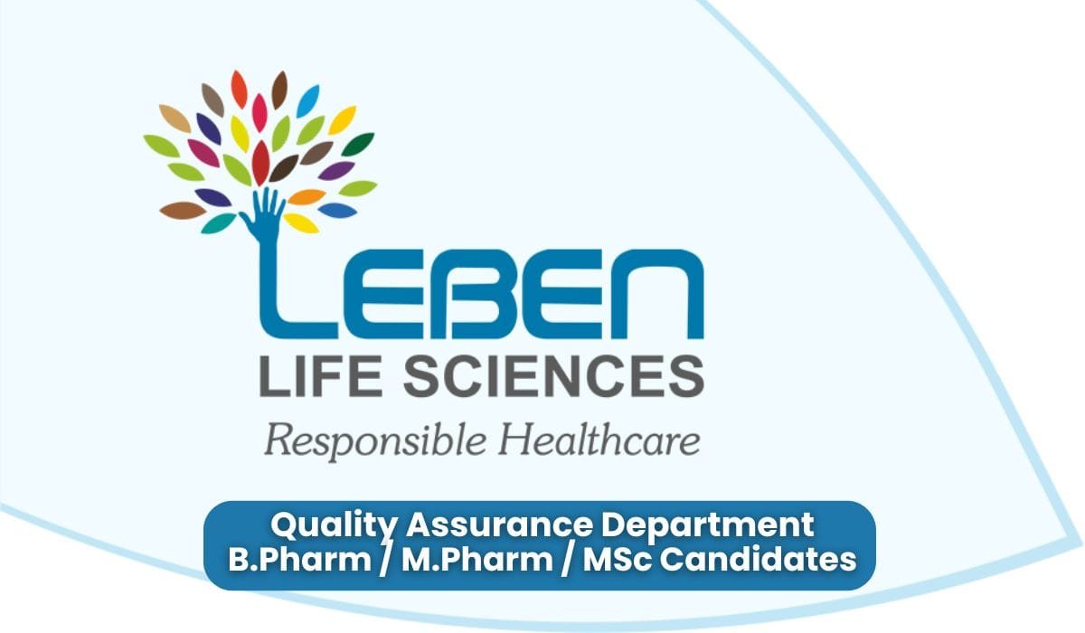 Leben Life Sciences Hiring Quality Assurance Department