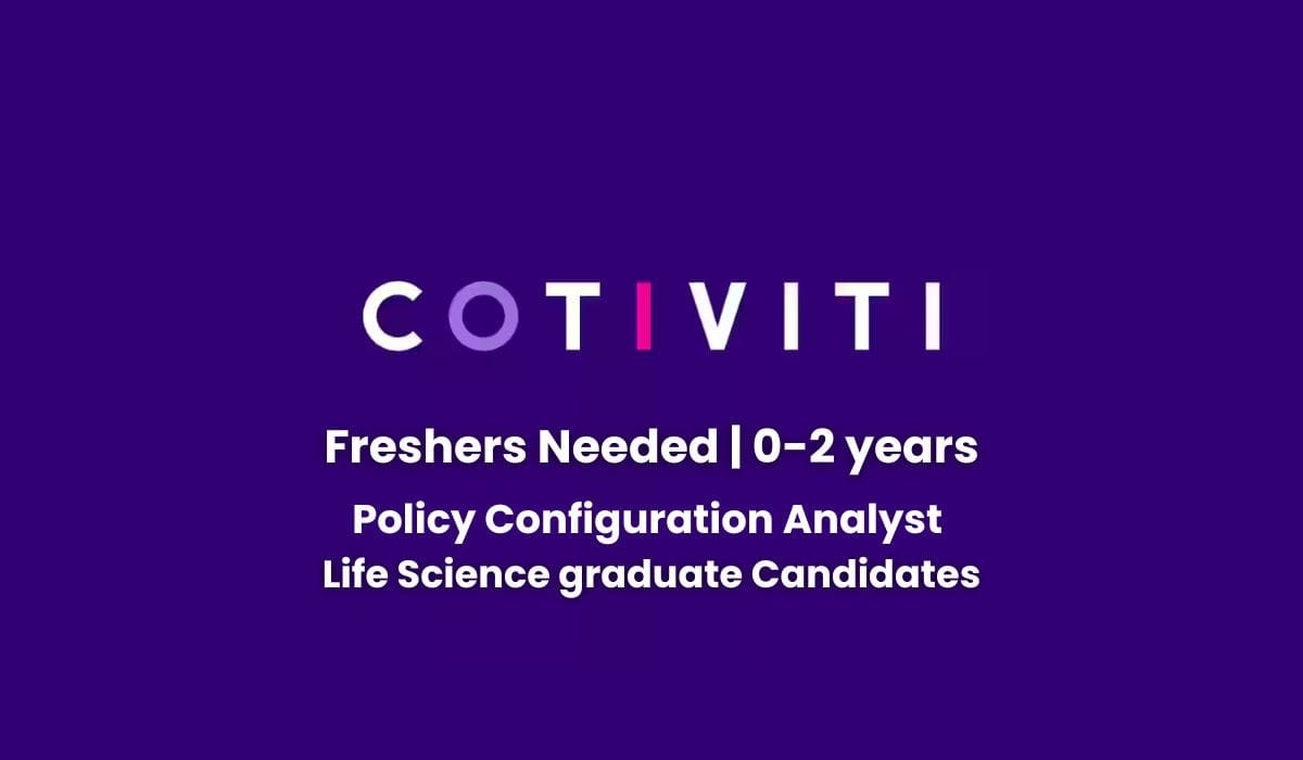 Freshers Hiring Policy Configuration Analyst In COTIVITI