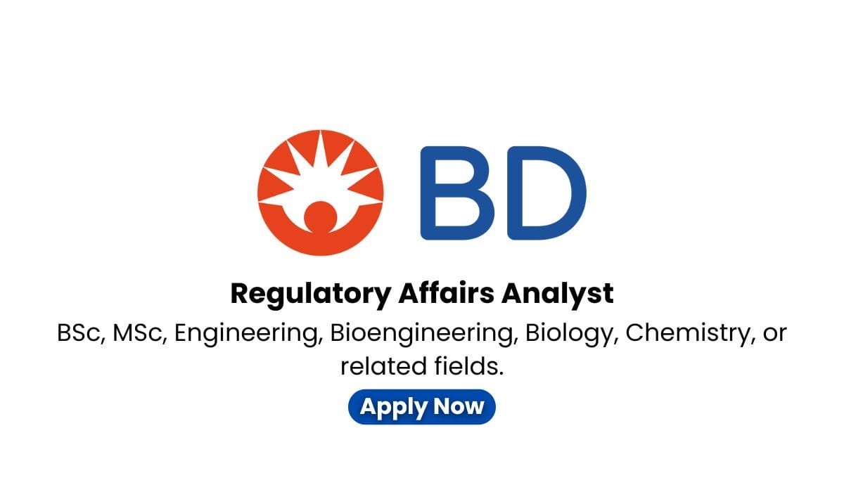 Regulatory Affairs Analyst Hybrid Role Hiring at BD