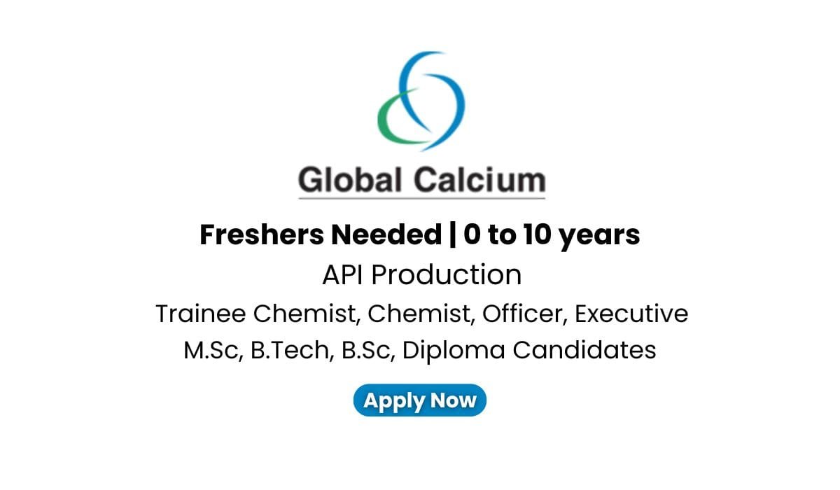 Global Calcium Hiring for API Production