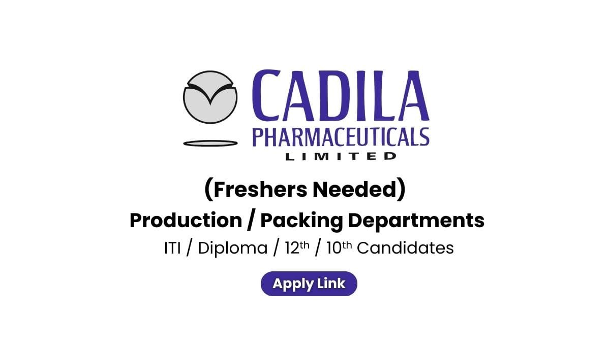 Cadila Pharmaceuticals Limited Hiring For Apprentice 