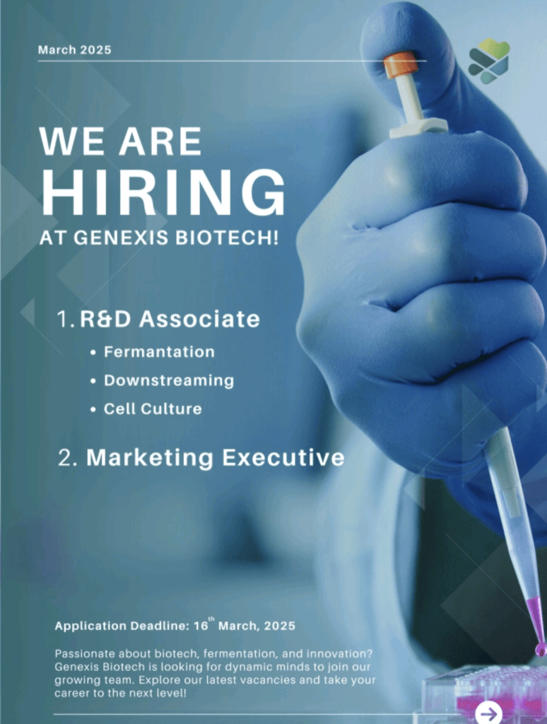 Freshers Hiring For Research & Development In Genexis Biotech Freshers Hiring For Research & Development In Genexis Biotech