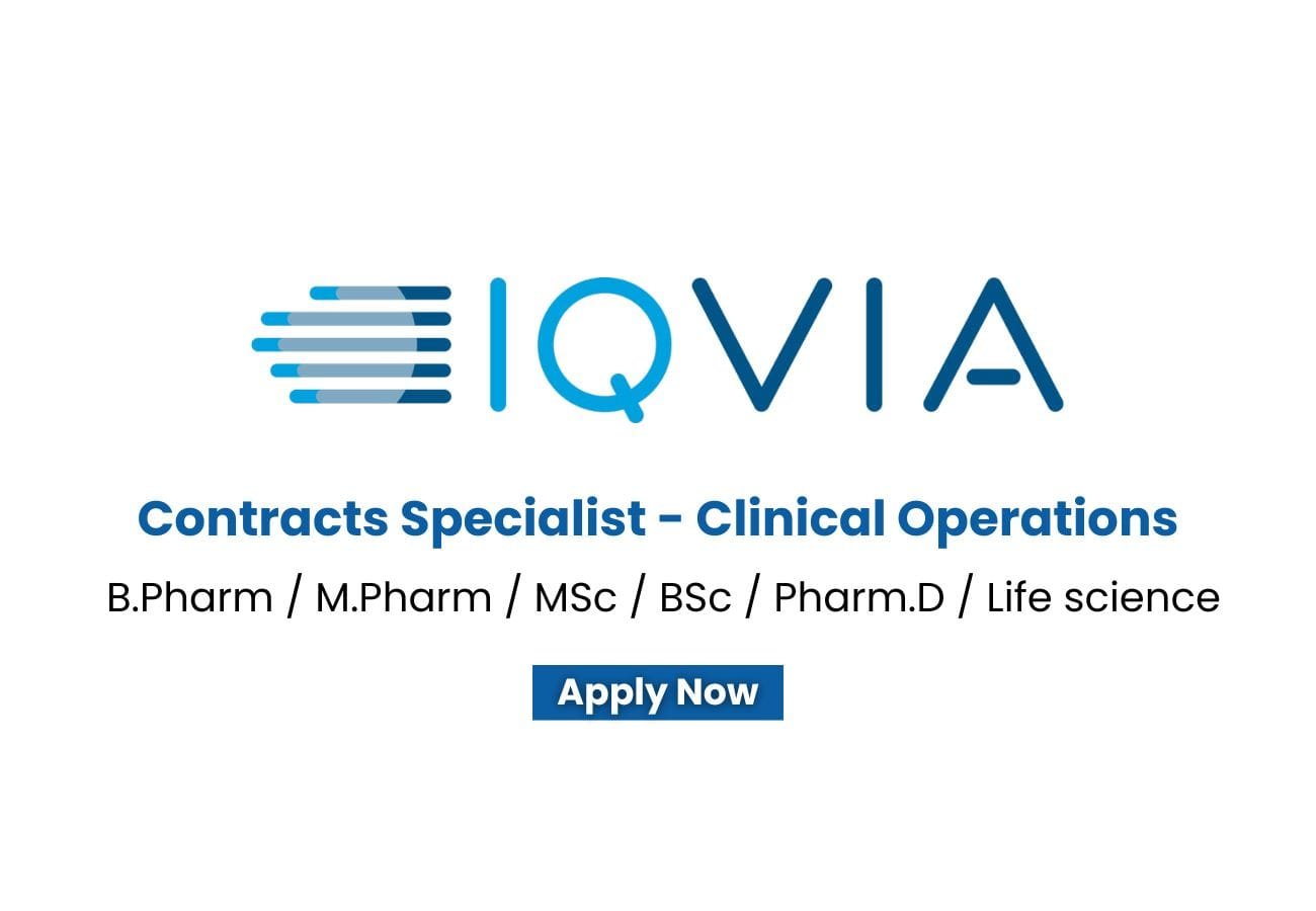 IQVIA Hiring Contracts Specialist - Clinical Operations