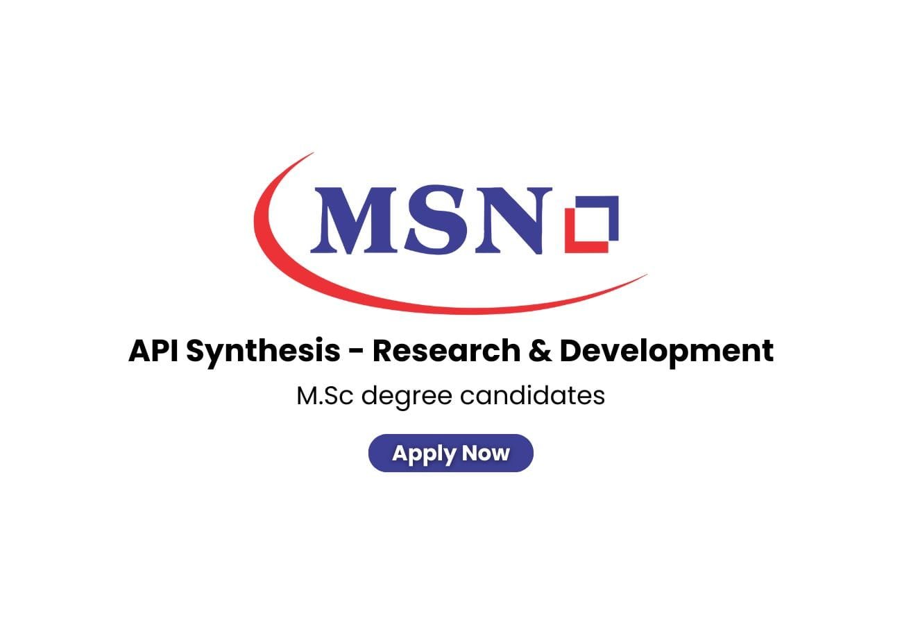 MSN Laboratories Hiring For API Synthesis (R&D)
