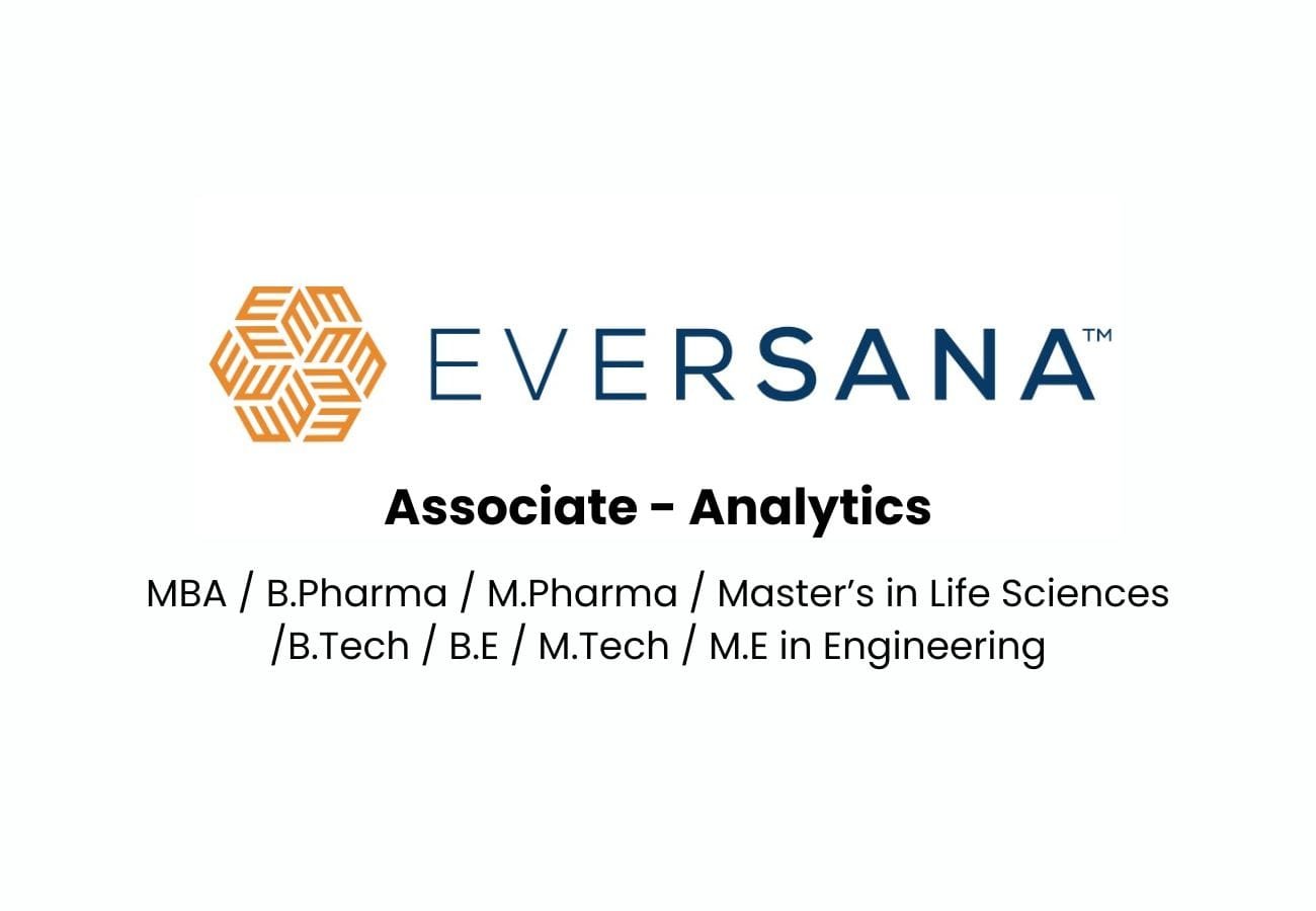 Eversana Hiring For Associate - Analytics