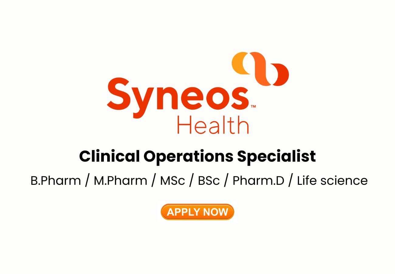 Syneos Health Hiring For Clinical Operations Specialist
