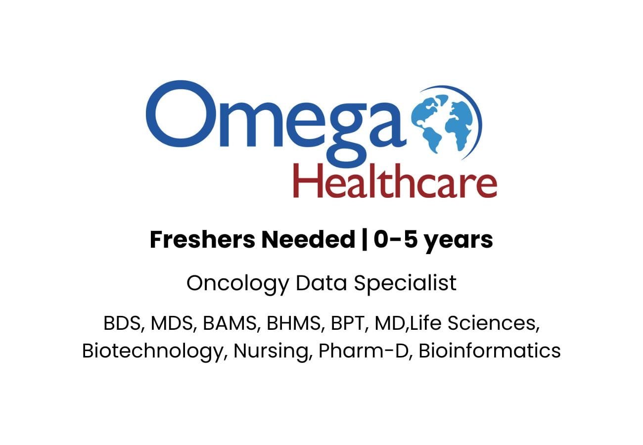 Omega Healthcare Hiring For Freshers Oncology Data Specialist