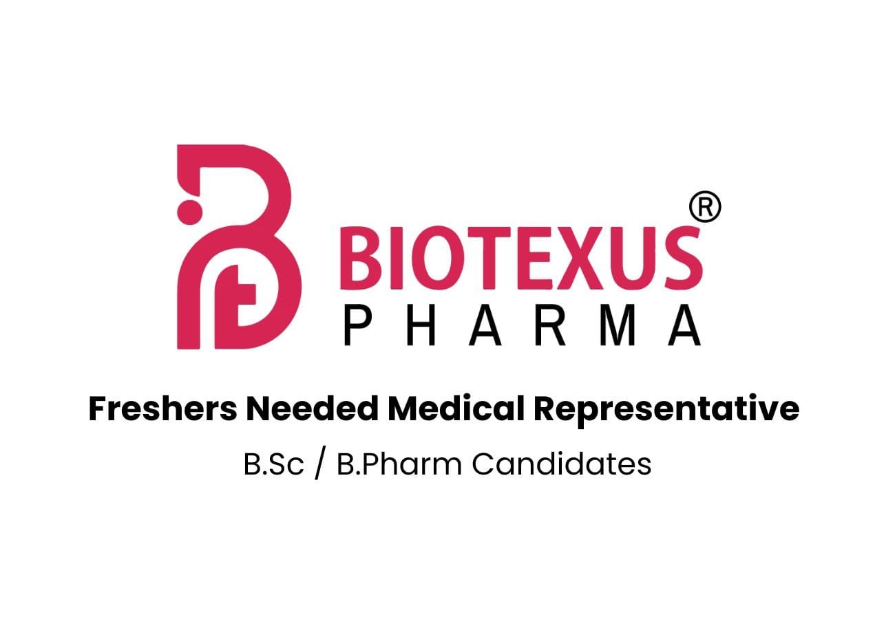 Biotexus Pharma Hiring For Freshers Medical Representative