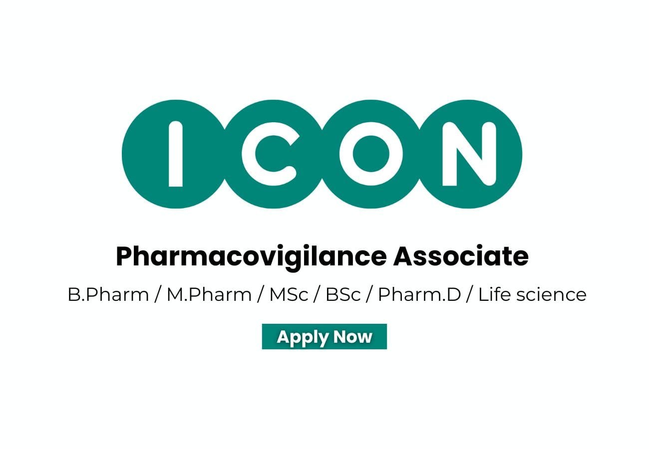 ICON plc Hiring For Pharmacovigilance Associate