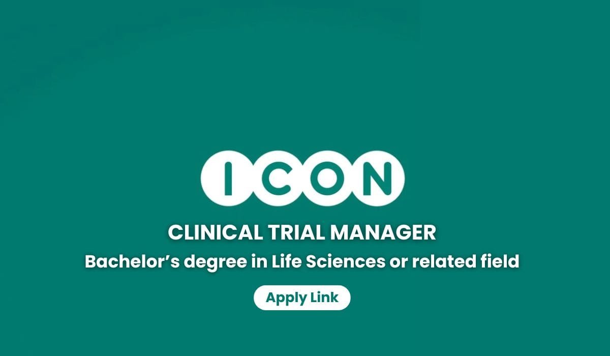 Clinical Trial Manager Job Opening at ICON plc