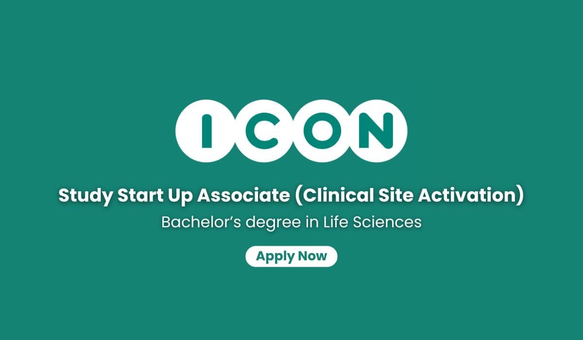 ICON Plc Hiring Study Start Up Associate (Clinical Site Activation)