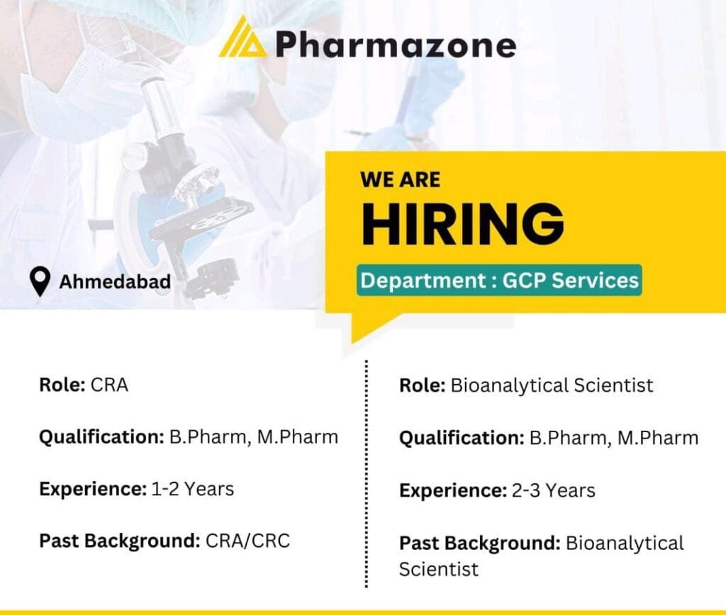 Join Pharmazone: Exciting Career Opportunities for CRAs & Bioanalytical Scientists Join Pharmazone: Exciting Career Opportunities for CRAs & Bioanalytical Scientists