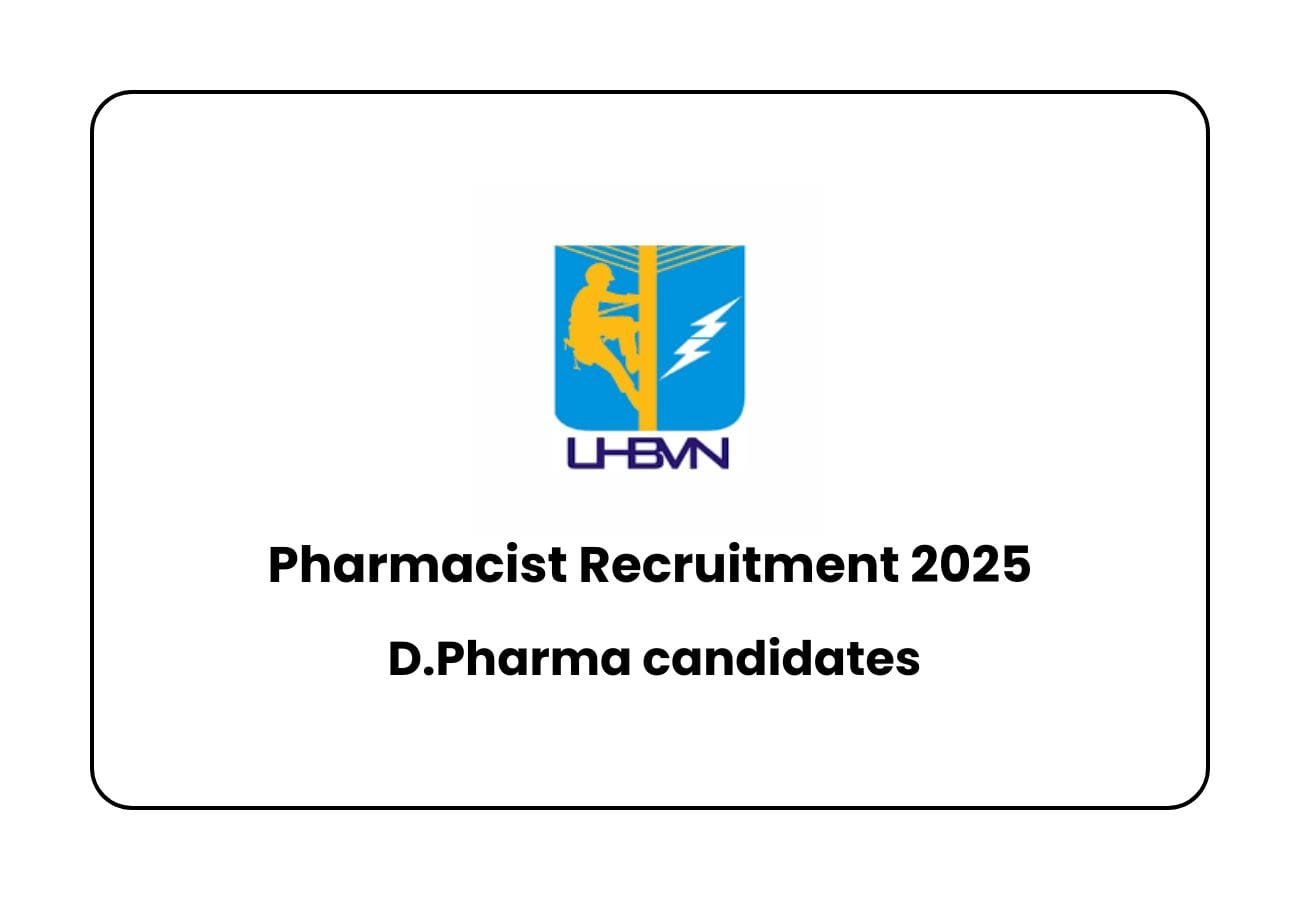 "UHBVNL Pharmacist Recruitment 2025: Apply for 2 Vacancies in Panchkula!"