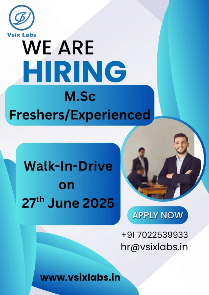 VSIX Analytical Labs Hiring QC, Marketing & Accounts VSIX Analytical Labs Hiring QC, Marketing & Accounts
