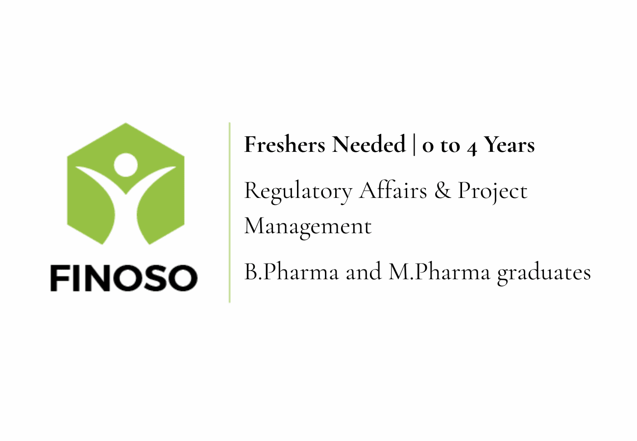 Regulatory Affairs & Project Management Jobs at Finoso Pharma – Apply Now!