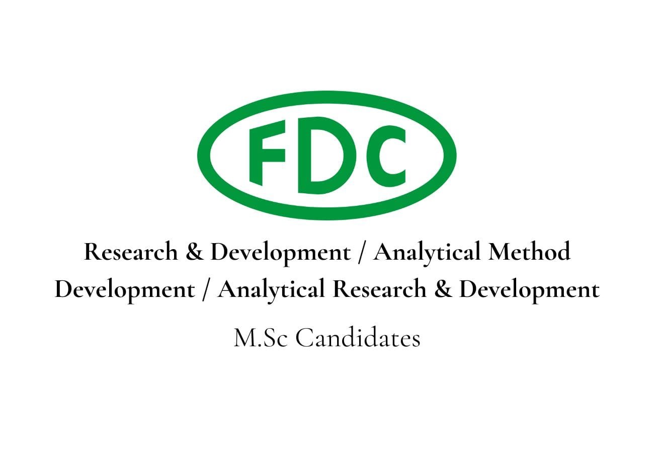 FDC India Hiring for R&D Synthesis, AMD, ARDL – Apply Before June 30!