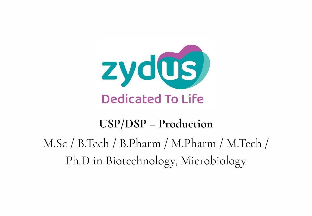Urgent Hiring at Zydus Lifesciences – Walk-In on 15th June in Bengaluru