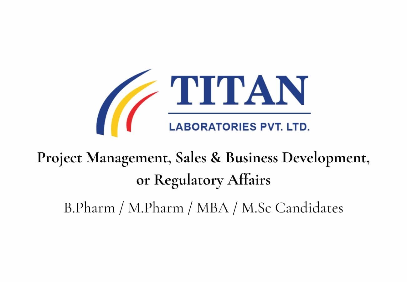 Regulatory Affairs & Sales Manager Jobs – Titan Laboratories