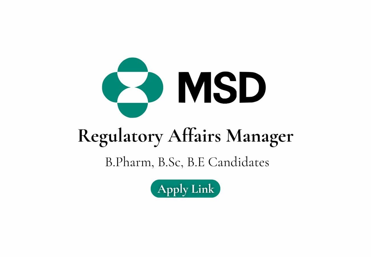 MSD Careers: CMC Regulatory Affairs Manager – Apply Now!