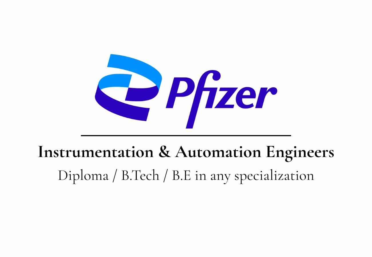 Pfizer Limited Hiring for Instrumentation & Automation Engineers