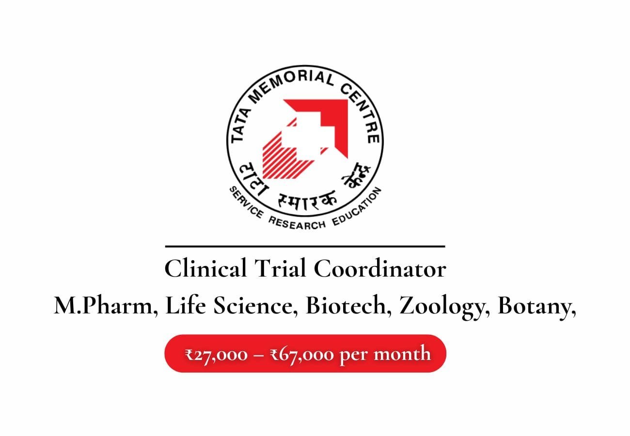 Job Opportunity Clinical Trial Coordinator at Tata Memorial Hospital