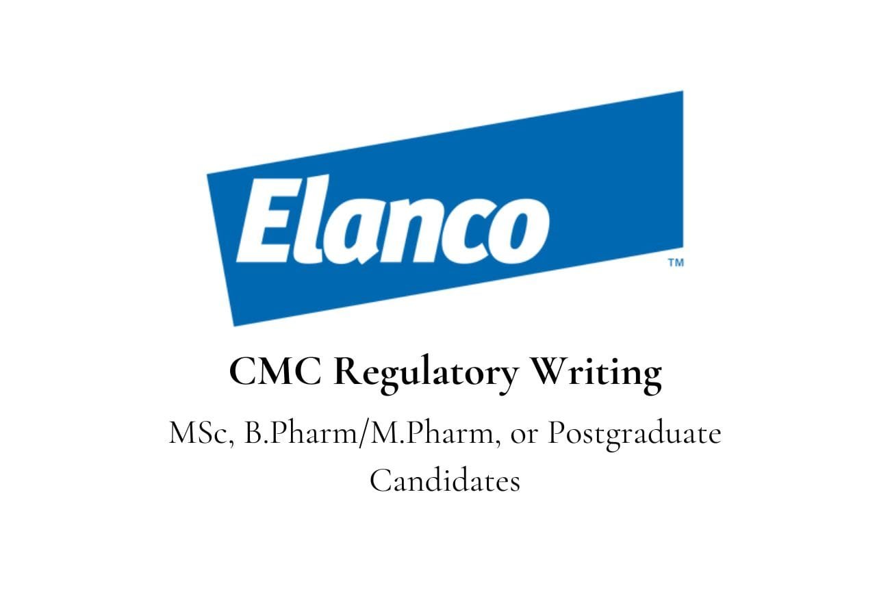CMC Regulatory Writing Job at Elanco