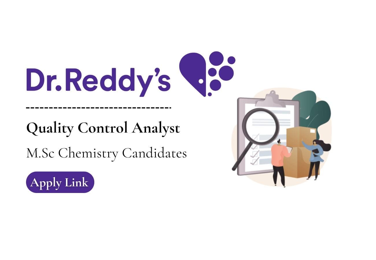 Dr.Reddys Laboratories Hiring For Quality Control Analyst
