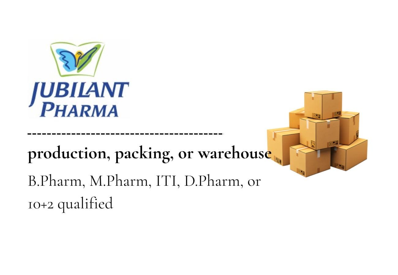 Machine Operator & Warehouse Jobs in Jubilant