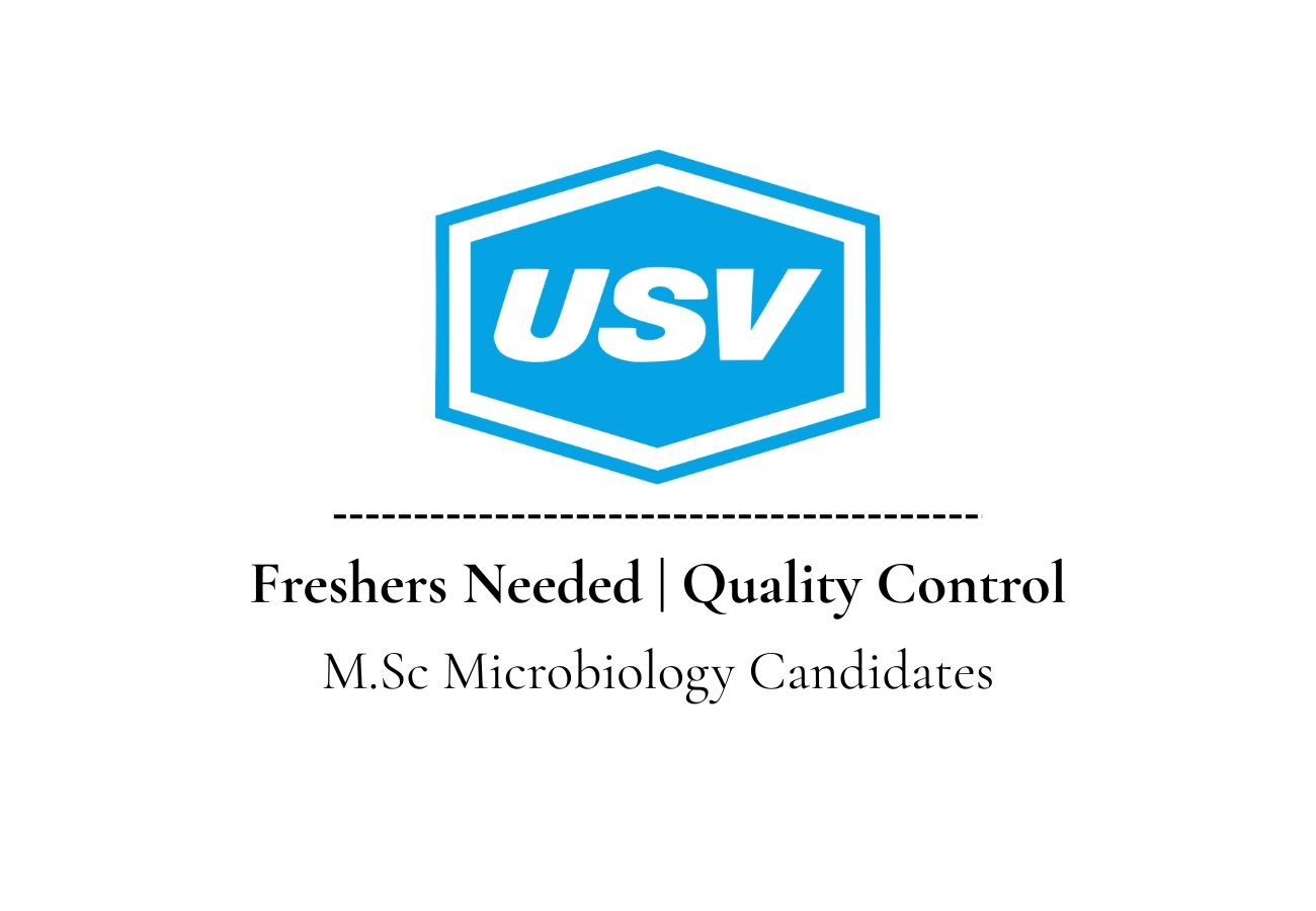 Latest QC Microbiology Jobs for Freshers – USV Pharma CareersLatest QC Microbiology Jobs for Freshers – USV Pharma Careers