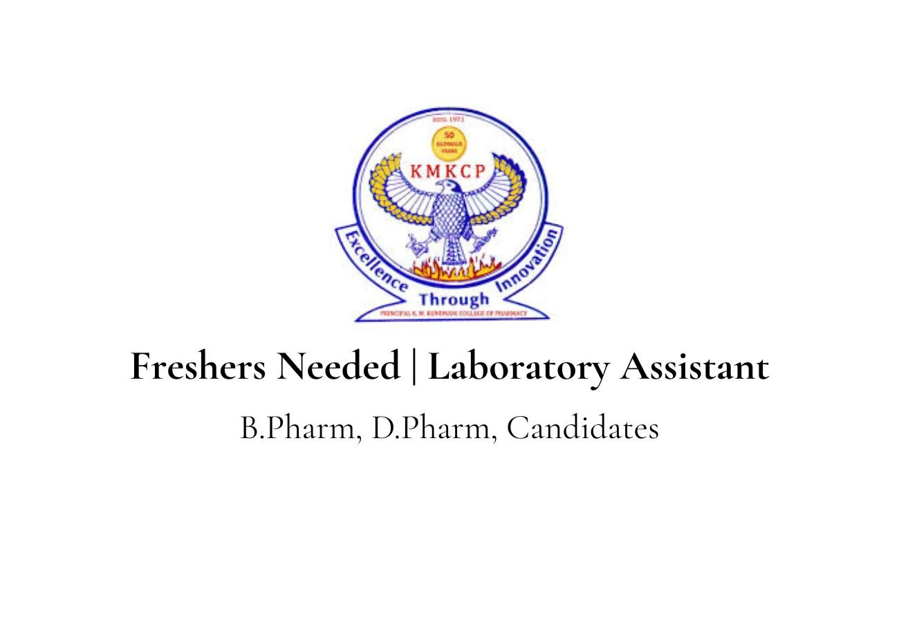 Lab Assistant Job at K.M. Kundnani College of Pharmacy