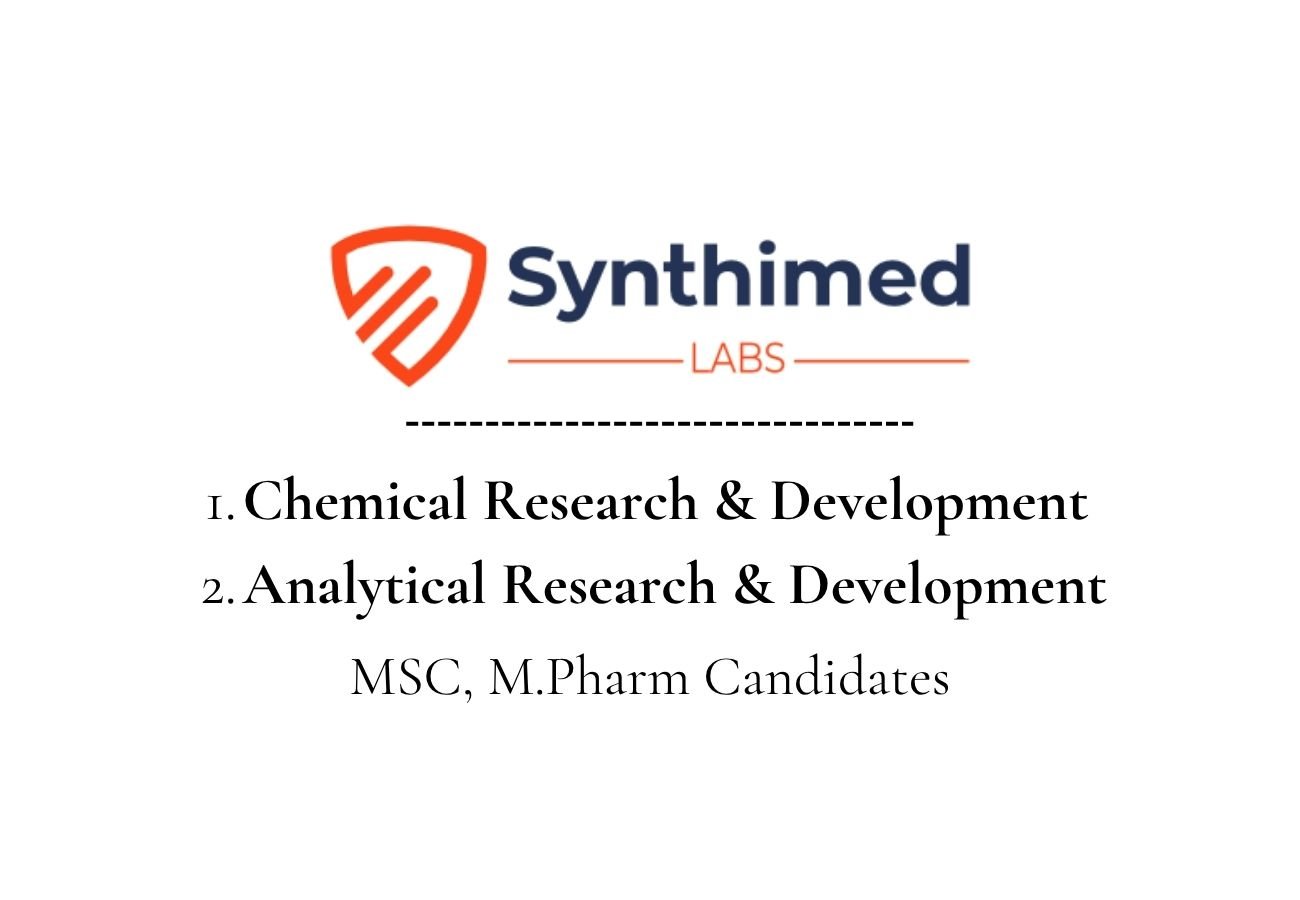 Synthimed Labs Hiring For AR&D / CRD
