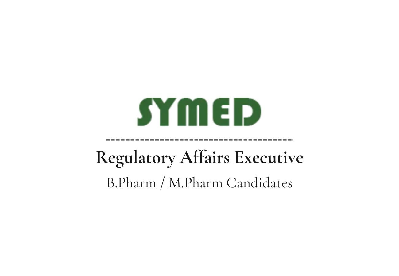 Symed Labs Hiring For Regulatory Affairs Executive