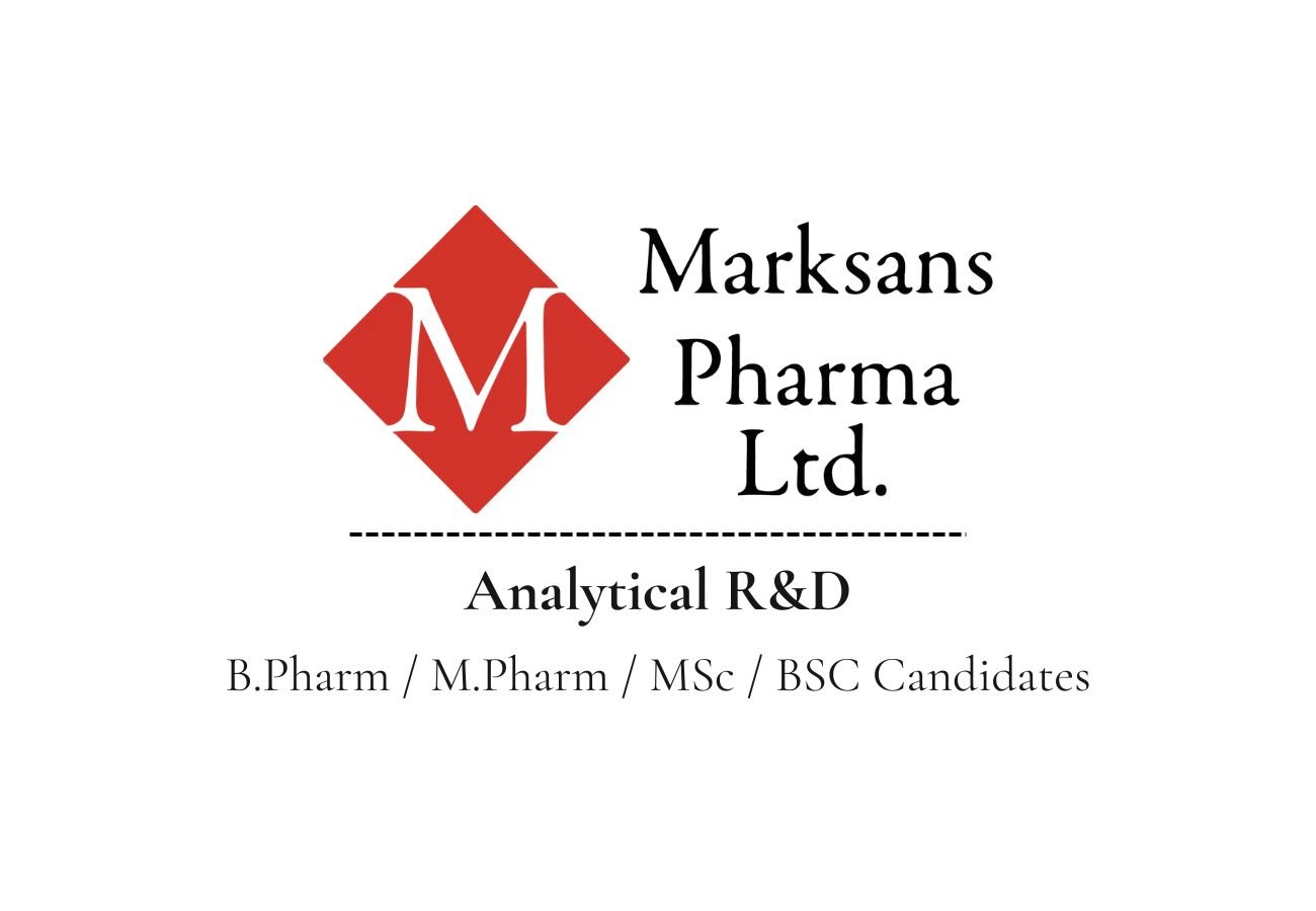 Marksans Pharma  Hiring For Analytical R&D