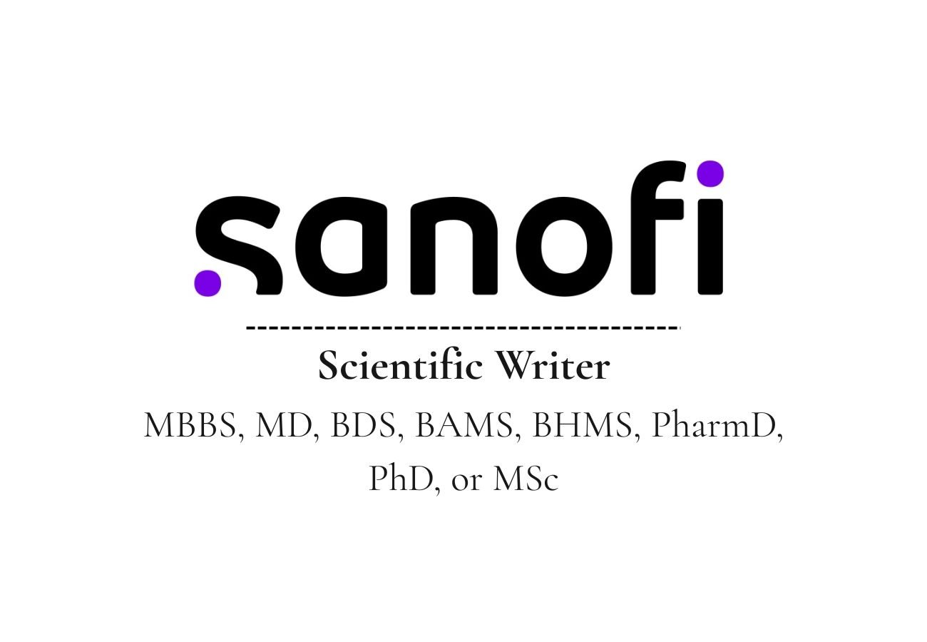 Sanofi India Hiring For Scientific Writer