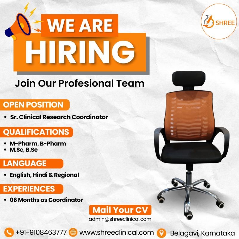 Shree Clinical Hiring For Clinical Research Coordinator Shree Clinical Hiring For Clinical Research Coordinator